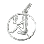 Vedhæng 15mm Zodiac Virgo Sølv 925