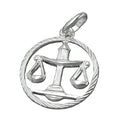Vedhæng 15mm Zodiac Libra Sølv 925