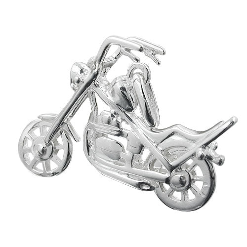 Vedhæng 25x18mm Chopper Motorcykel Sølv 925