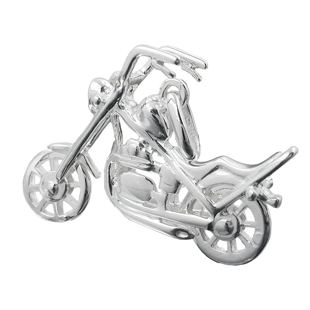 Vedhæng 25x18mm Chopper Motorcykel Sølv 925