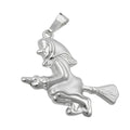 Vedhæng 22x22mm Witch matt-skinnende sølv 925
