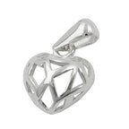 Vedhæng 11x10mm Hjerte Åbent Sølv 925