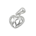 Vedhæng 11x10mm Hjerte Åbent Sølv 925