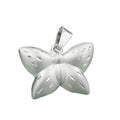 Vedhæng 11x16mm butterfly mat-shiny diamant sølv 925