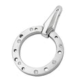 Vedhæng 42x27mm kubiske zirkoniaer Rhodiumbelagt sølv 925