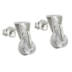 Ørestik 13x6mm trekant med Cubic Zirconia Sølv 925
