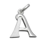 Vedhæng 15x13mm Bogstav En delvist mat skinnende sølv 925