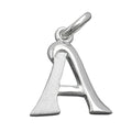 Vedhæng 15x13mm Bogstav En delvist mat skinnende sølv 925