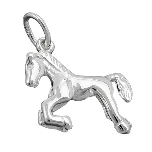 Pendler 15x13mm Horse Shiny Silver 925