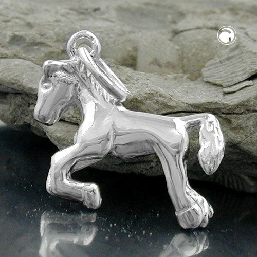 Pendler 15x13mm Horse Shiny Silver 925