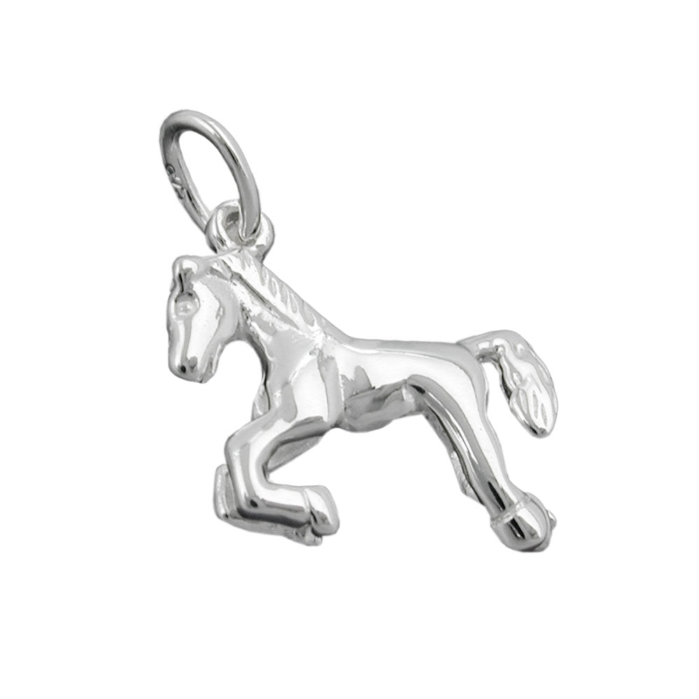 Pendler 15x13mm Horse Shiny Silver 925