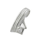 Vedhæng 16x7mm Zirconia Shiny Silver 925