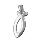 Vedhæng 17x7mm Jesus-tegn Skinnende sølv 925