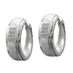 Ramme 14x5mm hængsel mat-blank zirkoniaer sølv 925