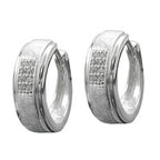 Ramme 14x5mm hængsel mat-blank zirkoniaer sølv 925