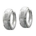 Ramme 14x5mm hængsel mat-blank zirkoniaer sølv 925