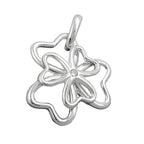 Pendler 18mm Shamrock Zirconia Shiny Silver 925