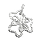 Pendler 18mm Shamrock Zirconia Shiny Silver 925