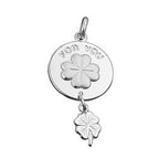 Vedhæng 28x14mm Shamrock TIL DIG med Shamrock Pendulum Silver 925