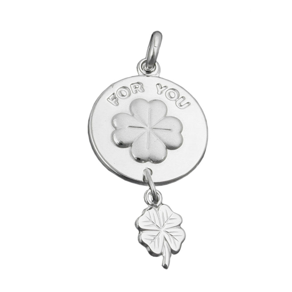 Vedhæng 28x14mm Shamrock TIL DIG med Shamrock Pendulum Silver 925