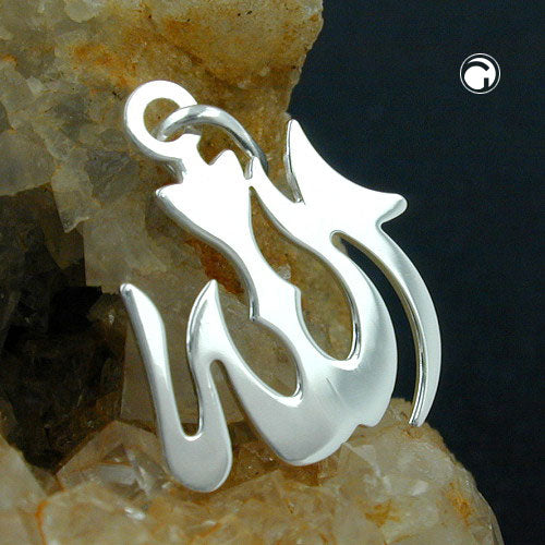 Vedhæng 18x15mm Allah Shining Silver 925