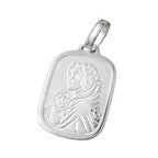 Vedhæng 21x15mm Maria med barnet Jesus Sølv 925