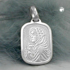 Vedhæng 21x15mm Maria med barnet Jesus Sølv 925