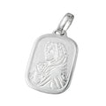 Vedhæng 21x15mm Maria med barnet Jesus Sølv 925