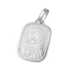 Vedhæng 21x15mm Maria med barnet Jesus Sølv 925