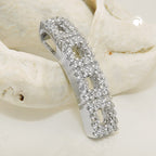Vedhæng 21x5mm med zirkoniaer Skinnende Rhodiumbelagt Sølv 925