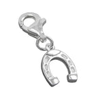 Vedhæng 9x8mm Charm Hestesko Blank Sølv 925