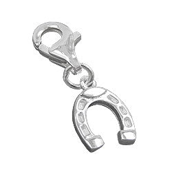 Vedhæng 9x8mm Charm Hestesko Blank Sølv 925