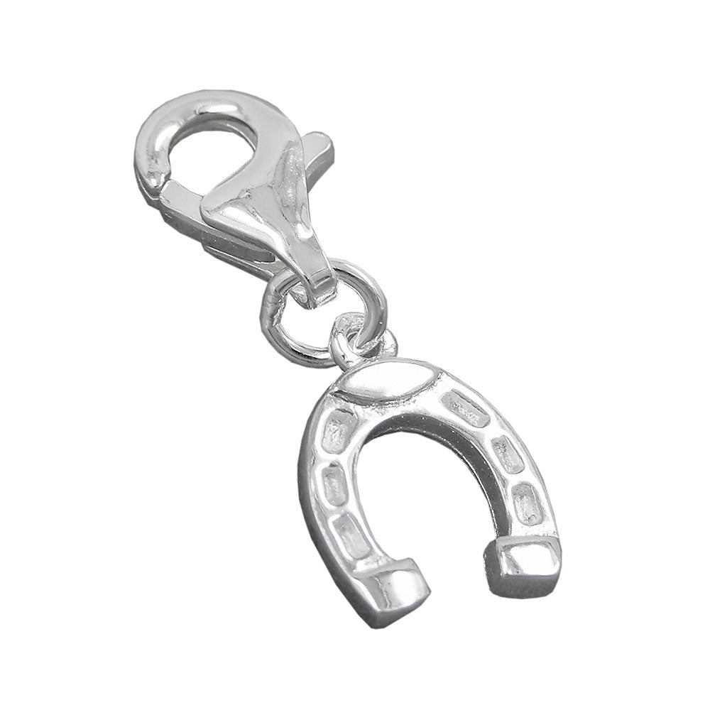 Vedhæng 9x8mm Charm Hestesko Blank Sølv 925