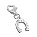 Vedhæng 9x8mm Charm Hestesko Blank Sølv 925
