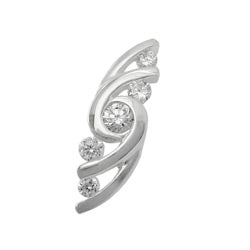 Pendel 22x7mm med 5 zirkonia Shiny Silver 925