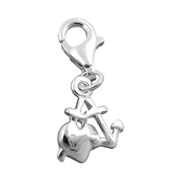 Vedhæng 10mm charm Sailor's Grave Shiny Silver 925