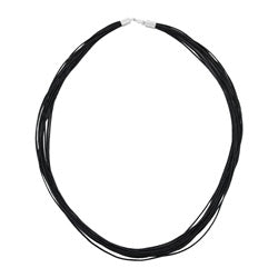 Kæde 14 snorbind med 5mm lås Sølv 925 45 cm