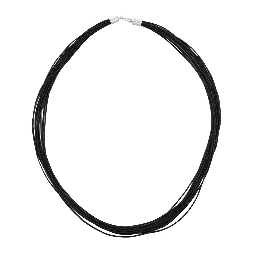Kæde 14 snorbind med 5mm lås Sølv 925 45 cm