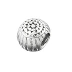 Vedhæng 10x8mm perlebesætning Antik Spidset Rhodiumbelagt Sølv 925