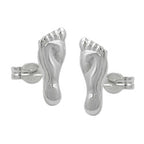 Ørestikker 11x4mm Fod Skinnende Sølv 925