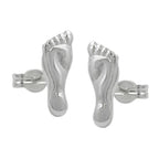 Ørestikker 11x4mm Fod Skinnende Sølv 925