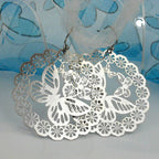 Øreledninger 65x50mm Butterfly Silver 925