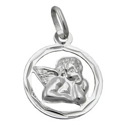 Pendler 15mm Angel Glossy, sølv 925