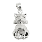 Pendel 15x9mm Cat Blanky Silver 925