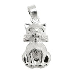 Pendel 15x9mm Cat Blanky Silver 925