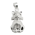 Pendel 15x9mm Cat Blanky Silver 925