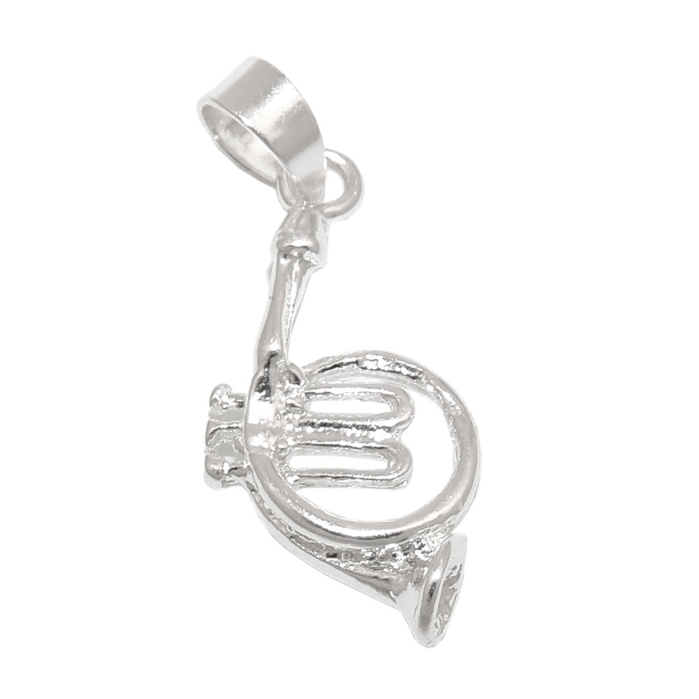 Vedhæng 18x9mm musikinstrument horn sølv 925