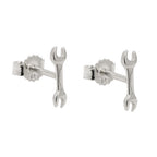 Ørestift ørering 8,6x2,5 mm skruenøgle sølv 925