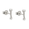 Ørestift ørering 8,6x2,5 mm skruenøgle sølv 925
