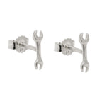 Ørestift ørering 8,6x2,5 mm skruenøgle sølv 925